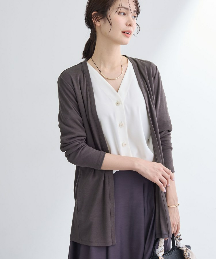 【UVケア】着流しミドル丈カーディガンジャージ15
