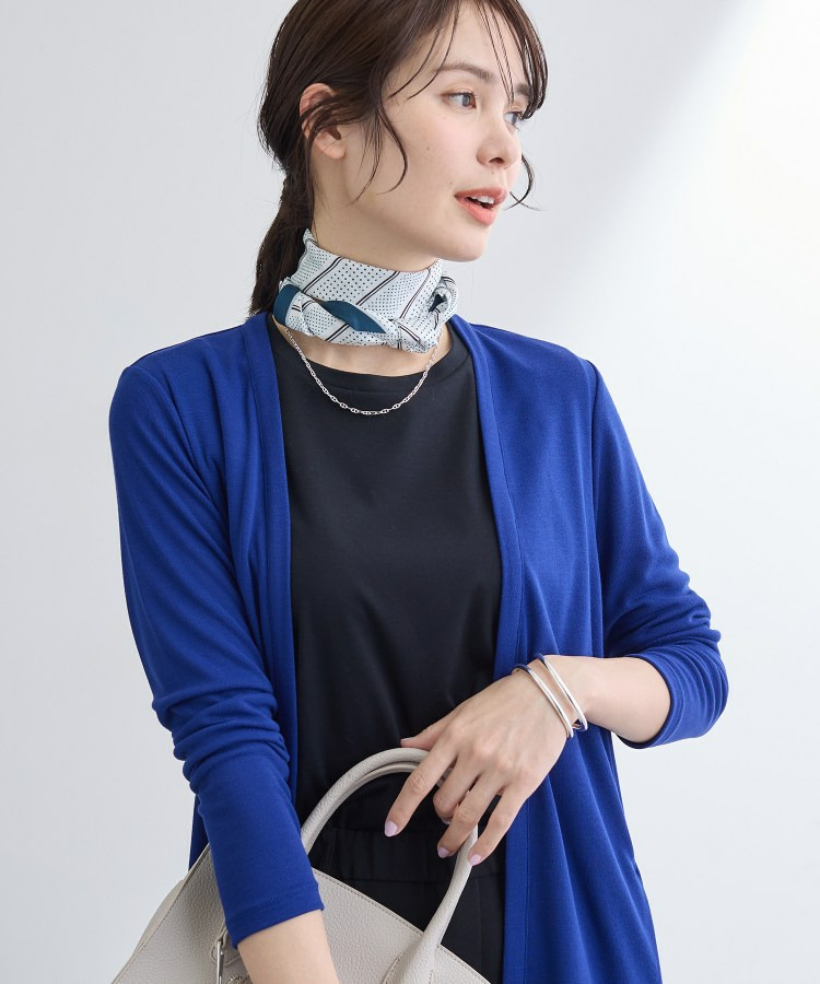 【UVケア】着流しミドル丈カーディガンジャージ19