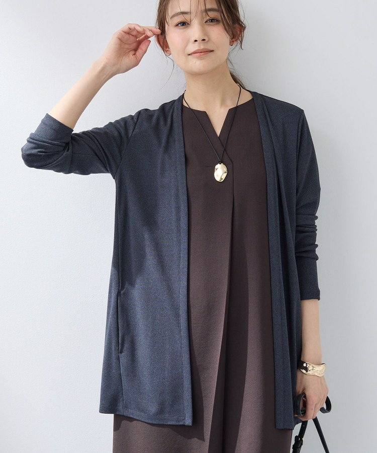 【UVケア】着流しミドル丈カーディガンジャージ24