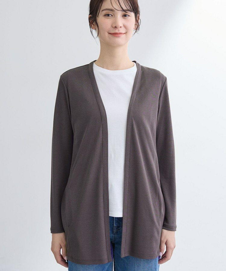 【UVケア】着流しミドル丈カーディガンジャージ27