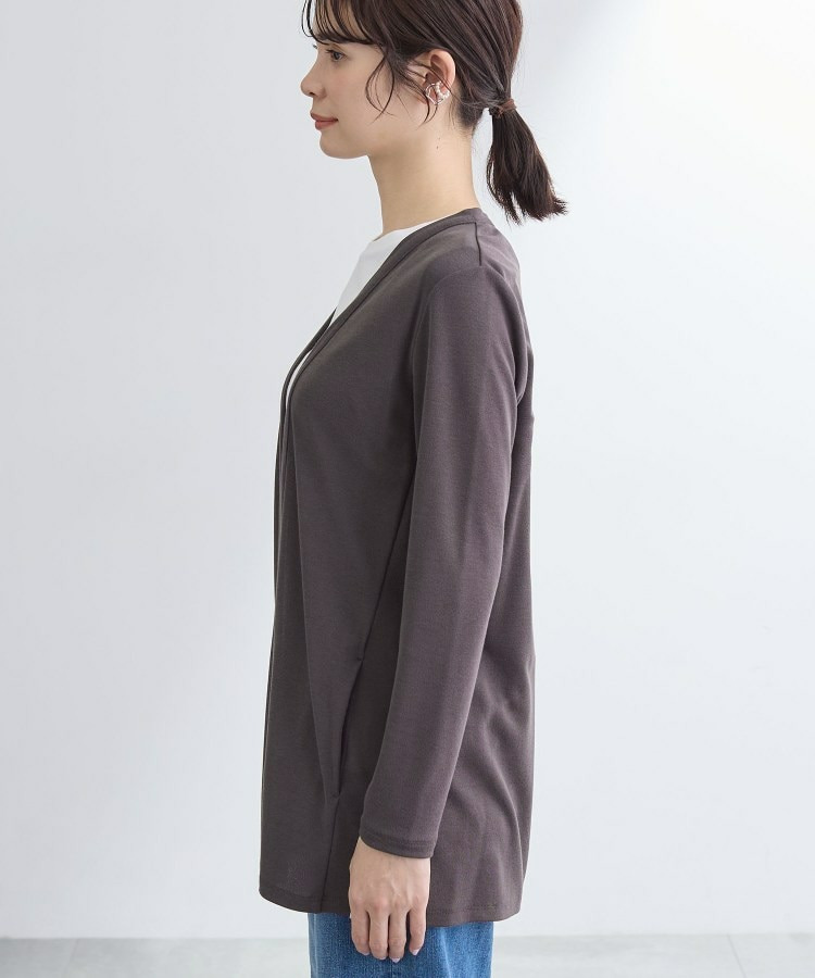 【UVケア】着流しミドル丈カーディガンジャージ28