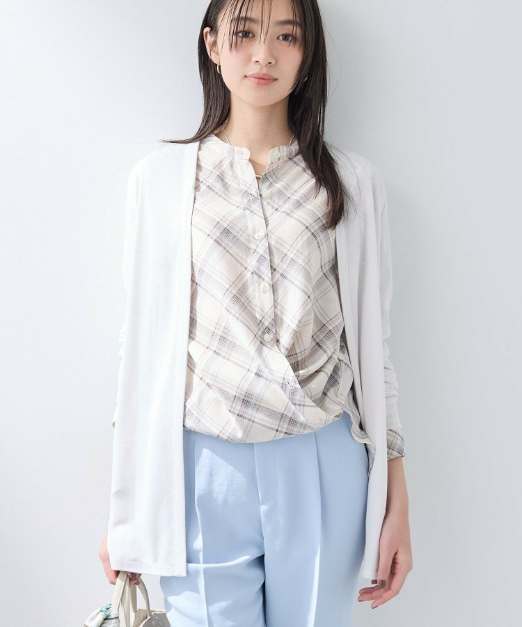 【UVケア】着流しミドル丈カーディガンジャージ1