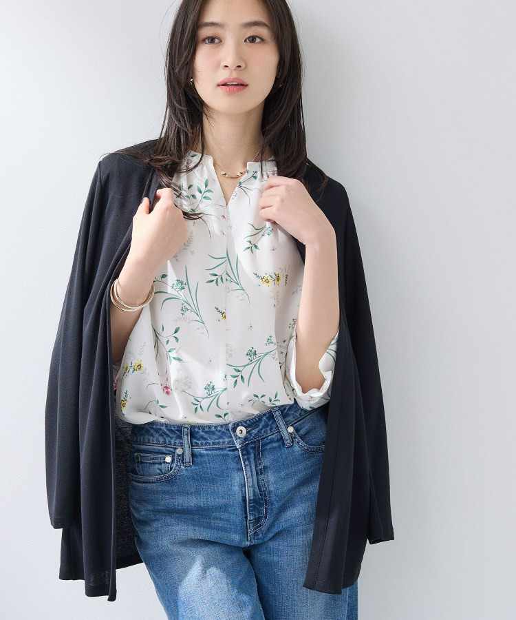 【UVケア】着流しミドル丈カーディガンジャージ1