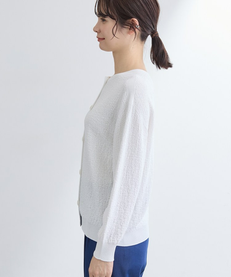 【前後2WAY/洗える】凹凸編地カーディガンニット17
