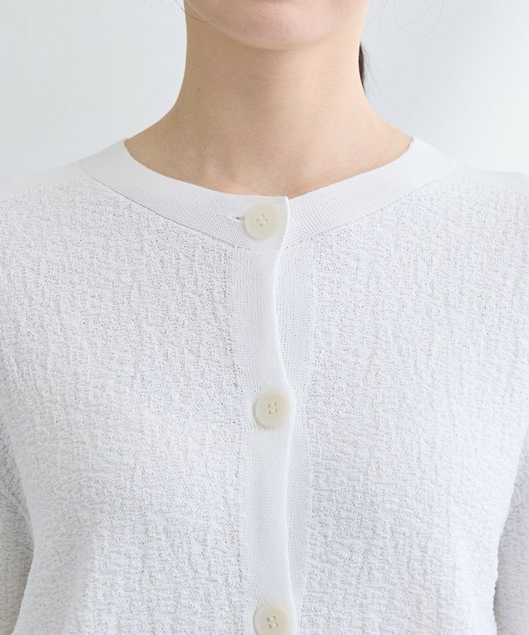 【前後2WAY/洗える】凹凸編地カーディガンニット21
