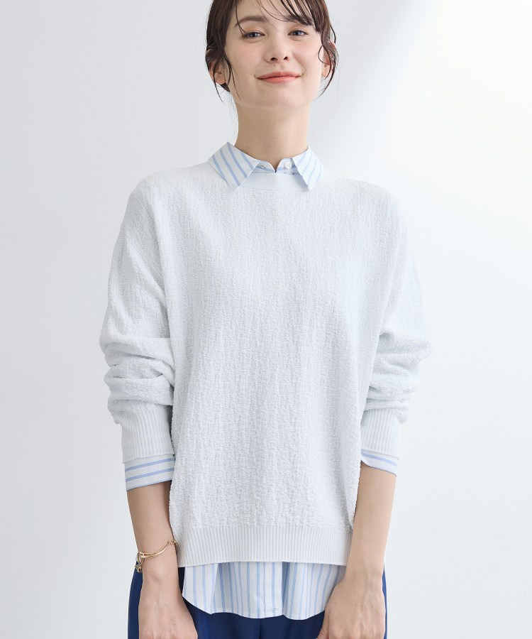 【前後2WAY/洗える】凹凸編地カーディガンニット6