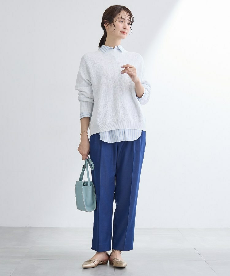 【前後2WAY/洗える】凹凸編地カーディガンニット8