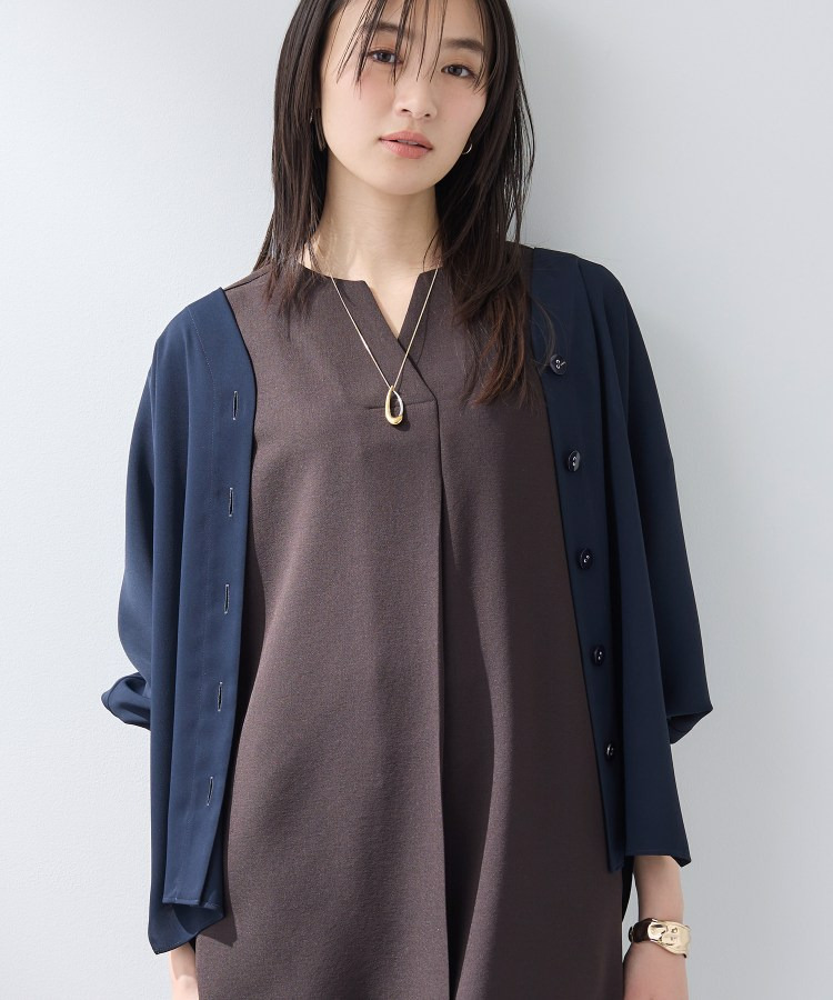 【洗える/UVケア/マットサテン】Vネックドルマンスリーブブラウス11