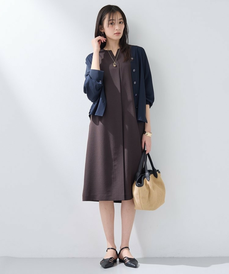 【洗える/UVケア/マットサテン】Vネックドルマンスリーブブラウス12