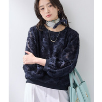 【華やか】シアージャカードブラウス