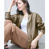 【接触冷感／2WAY】カシュクールリネンシャツ