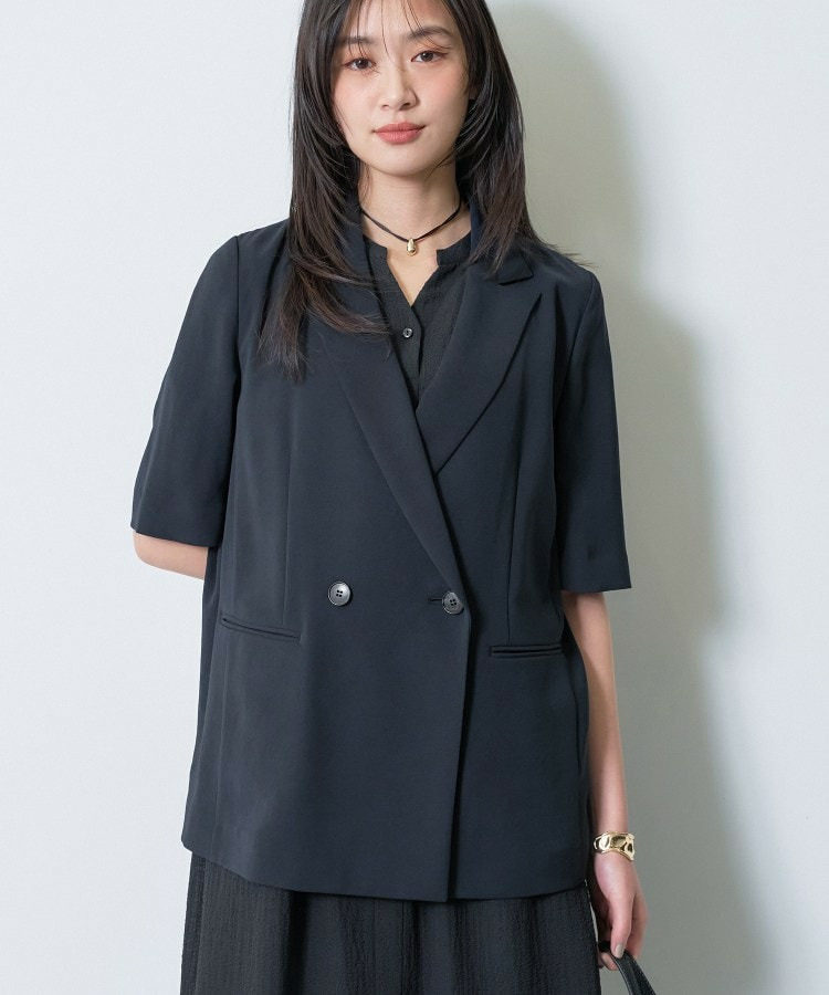 【着る日傘】ハーフスリーブダブルジャケット