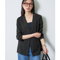 【さらに軽く軽快！／着る日傘】ノーカラージャケット