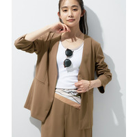 【さらに軽く軽快！／着る日傘】ノーカラージャケット