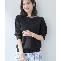 【洗える／ドライタッチ／和紙混】ガーター編みニット