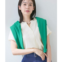 【洗える／SETUP可能】スキッパーブラウス