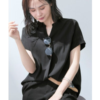 【洗える／SETUP可能】スキッパーブラウス