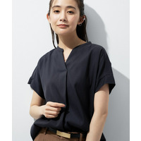 【洗える／SETUP可能】スキッパーブラウス