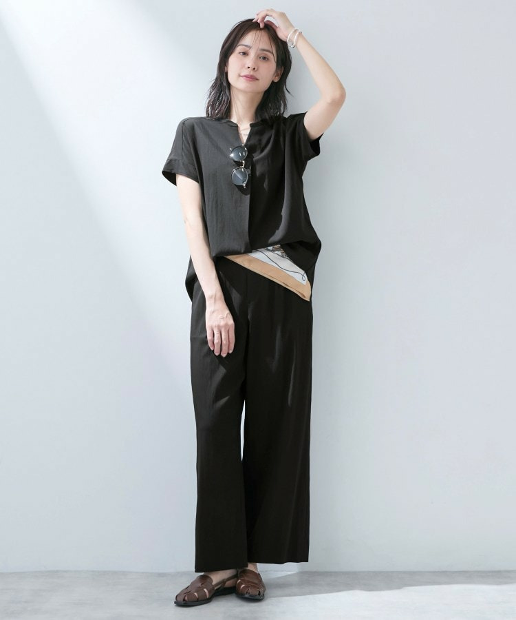 【洗える/SETUP可能】スキッパーブラウス17