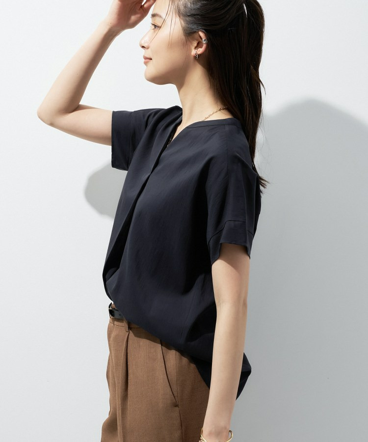 【洗える/SETUP可能】スキッパーブラウス20