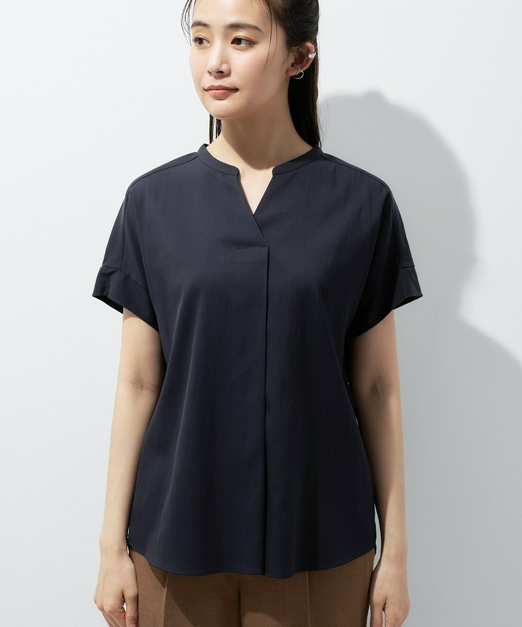 【洗える/SETUP可能】スキッパーブラウス23