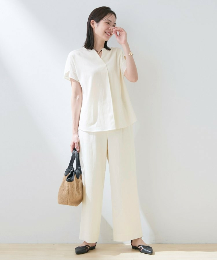 【洗える/SETUP可能】スキッパーブラウス4