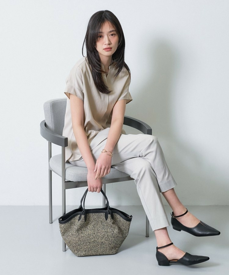 【洗える/SETUP可能】スキッパーブラウス9