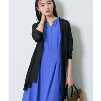 【洗える／アンサンブル可能】シアースストライプカーディガン