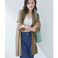 【洗える／アンサンブル可能】シアースストライプカーディガン