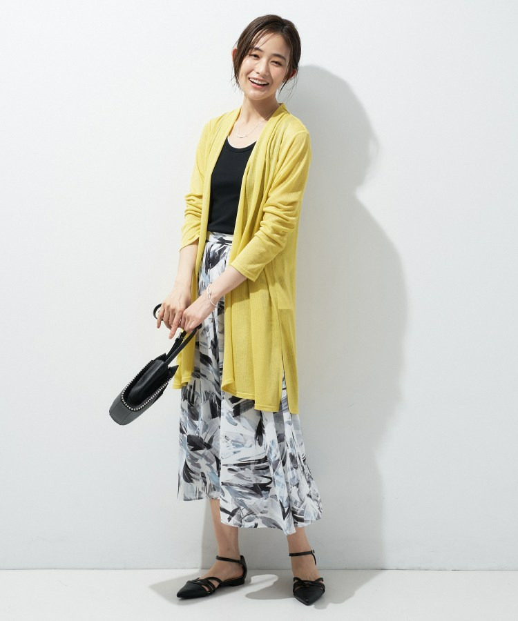 【洗える/アンサンブル可能】シアースストライプカーディガン13