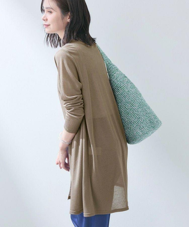 【洗える/アンサンブル可能】シアースストライプカーディガン16