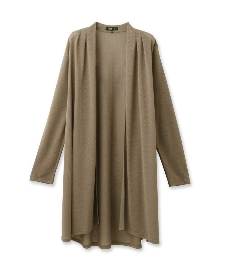 【洗える/アンサンブル可能】シアースストライプカーディガン2