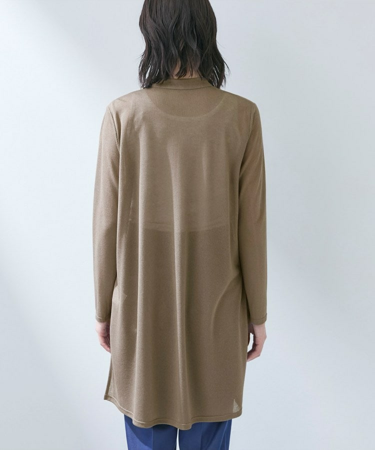 【洗える/アンサンブル可能】シアースストライプカーディガン25