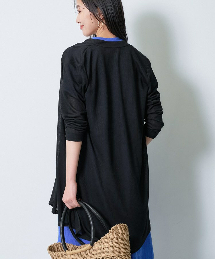 【洗える/アンサンブル可能】シアースストライプカーディガン8