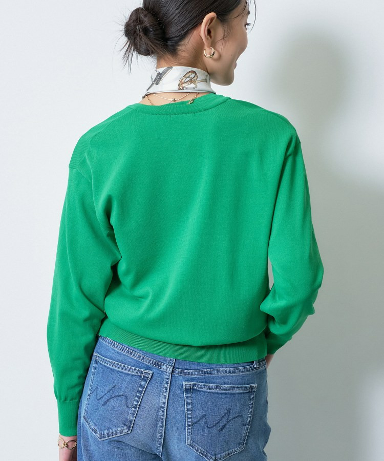 【洗える/アンサンブル】衿あきカーディガン&パフスリーブニット14