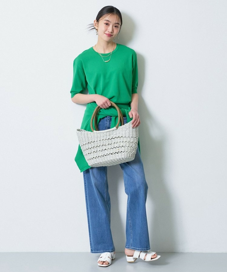 【洗える/アンサンブル】衿あきカーディガン&パフスリーブニット18