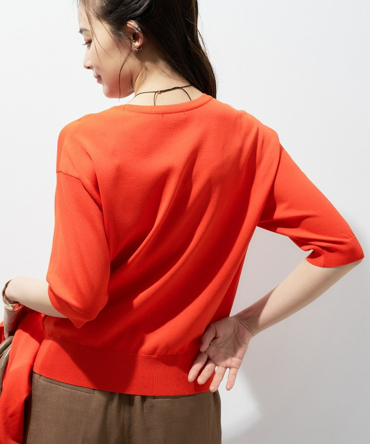 【洗える/アンサンブル】衿あきカーディガン&パフスリーブニット27