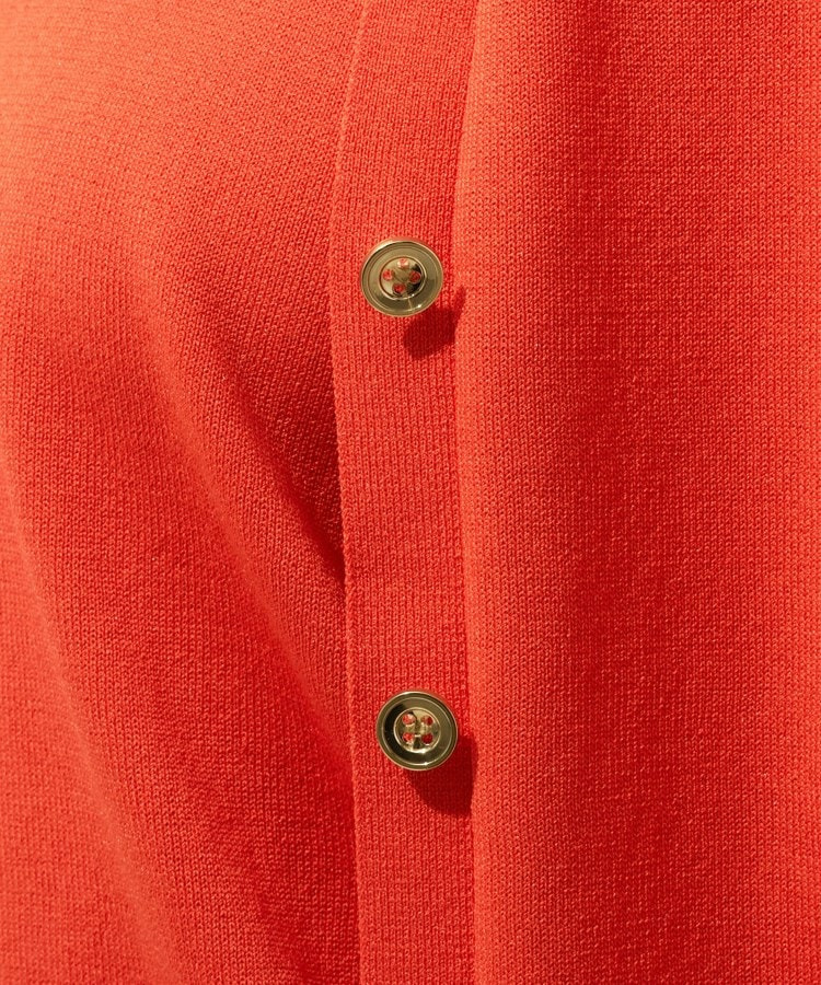 【洗える/アンサンブル】衿あきカーディガン&パフスリーブニット30