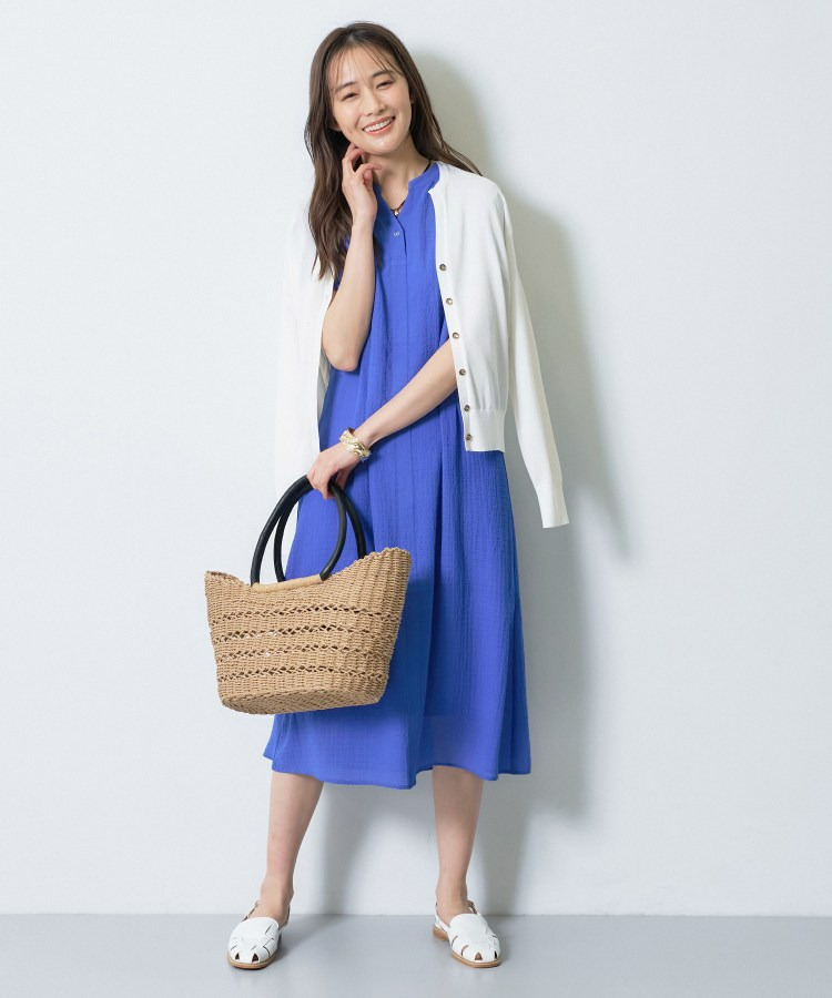 【洗える/アンサンブル】衿あきカーディガン&パフスリーブニット6