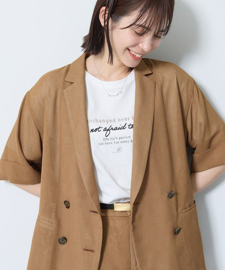 【洗える／メッシュ素材／SETUP可能】半袖シアージャケット