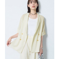 【洗える／メッシュ素材／SETUP可能】半袖シアージャケット