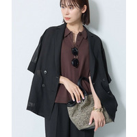 【洗える／メッシュ素材／SETUP可能】半袖シアージャケット