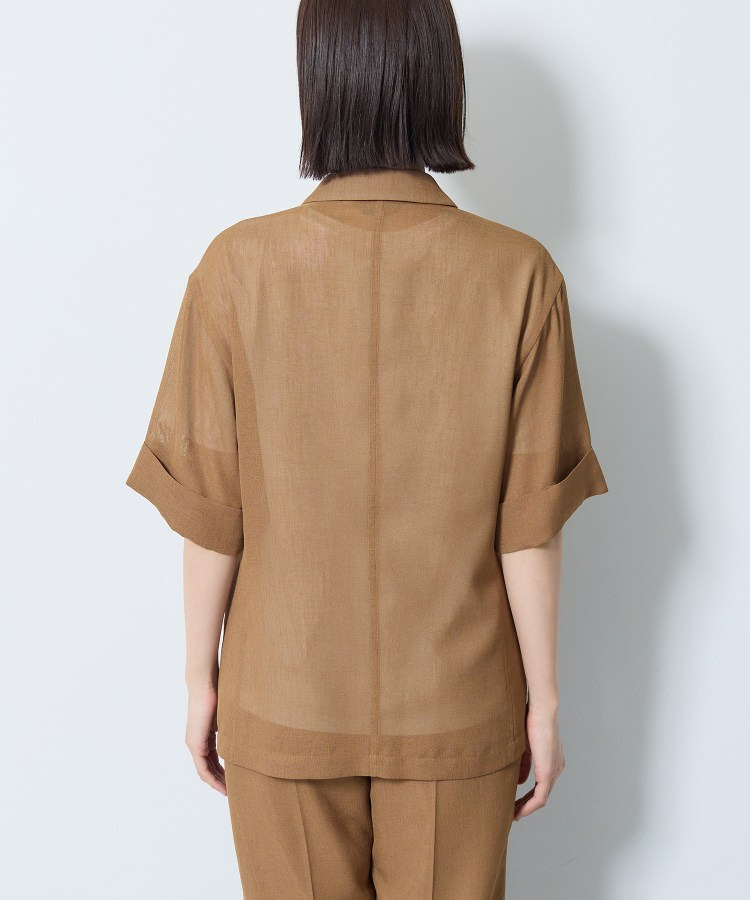 【洗える/メッシュ素材/SETUP可能】半袖シアージャケット16