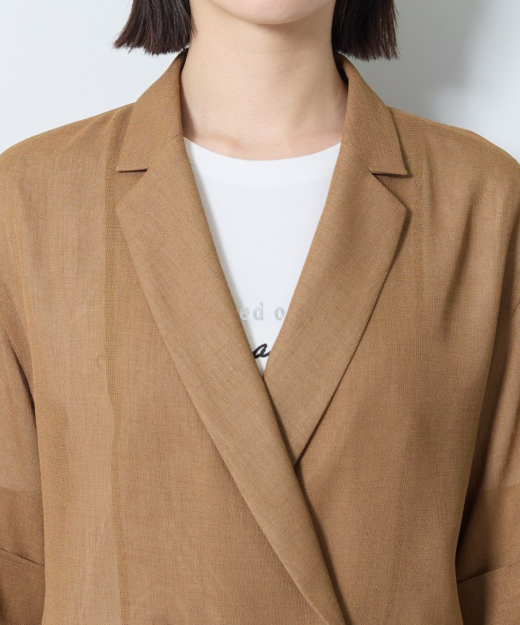 【洗える/メッシュ素材/SETUP可能】半袖シアージャケット17