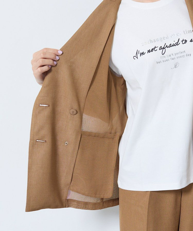 【洗える/メッシュ素材/SETUP可能】半袖シアージャケット21