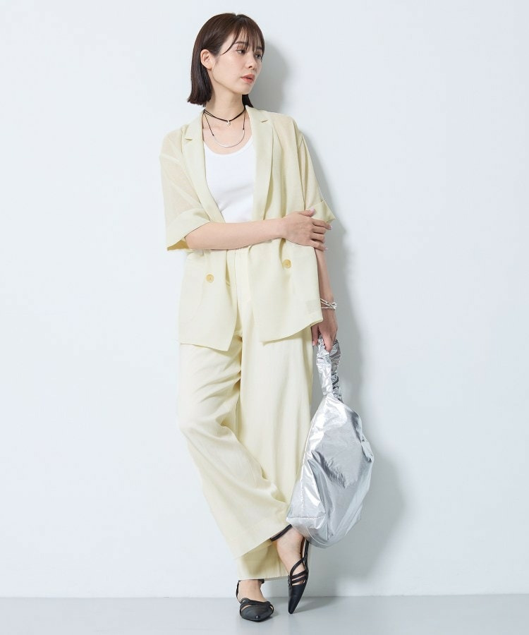 【洗える/メッシュ素材/SETUP可能】半袖シアージャケット4