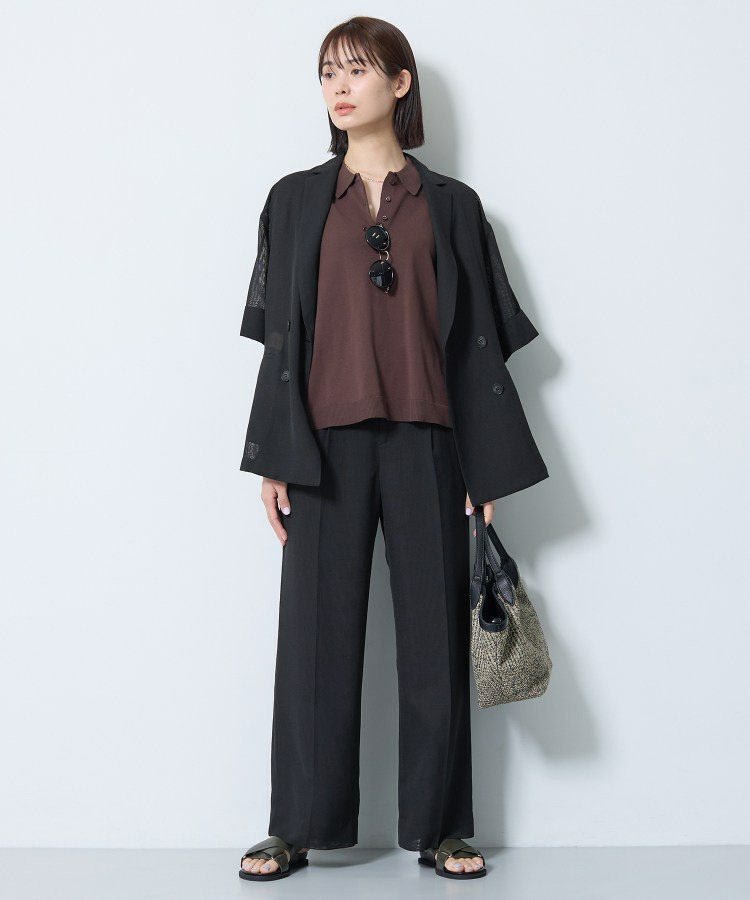 【洗える/メッシュ素材/SETUP可能】半袖シアージャケット8