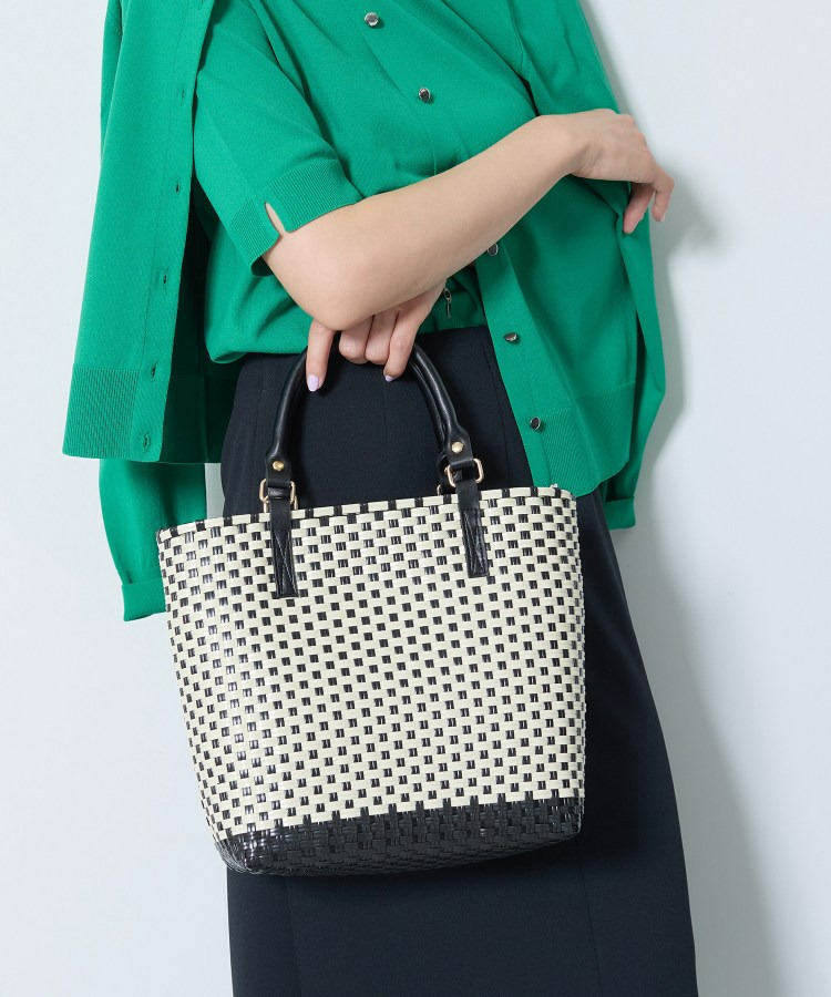 【配色デザイン】メルカド編みスクエアバッグ