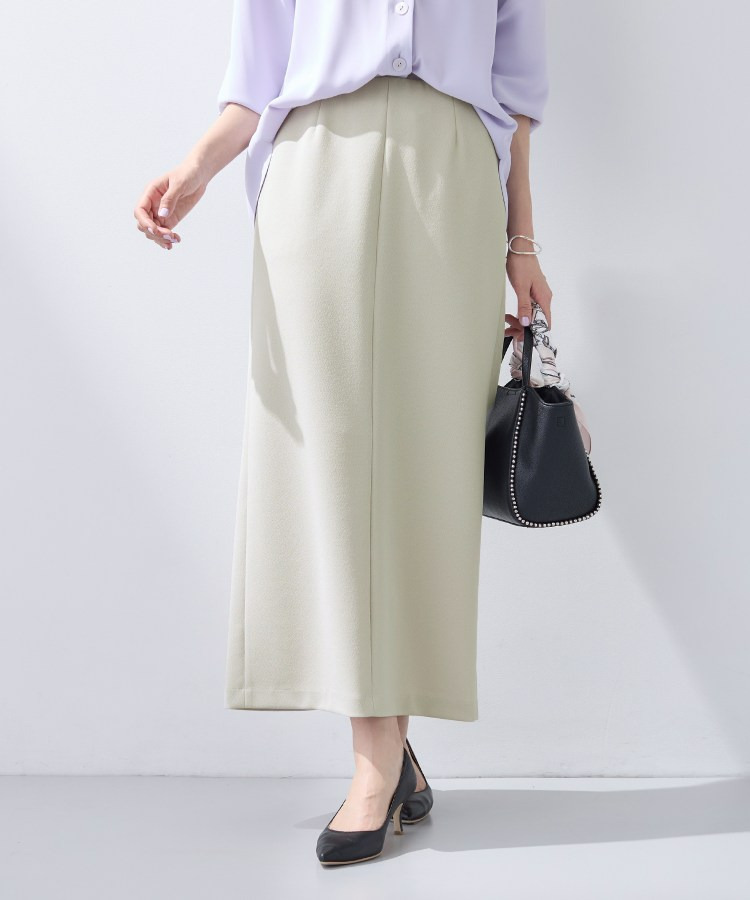 【洗える／Iライン】ジャージスカート