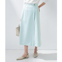 【洗える／UVケア】巻き風フレアスカート